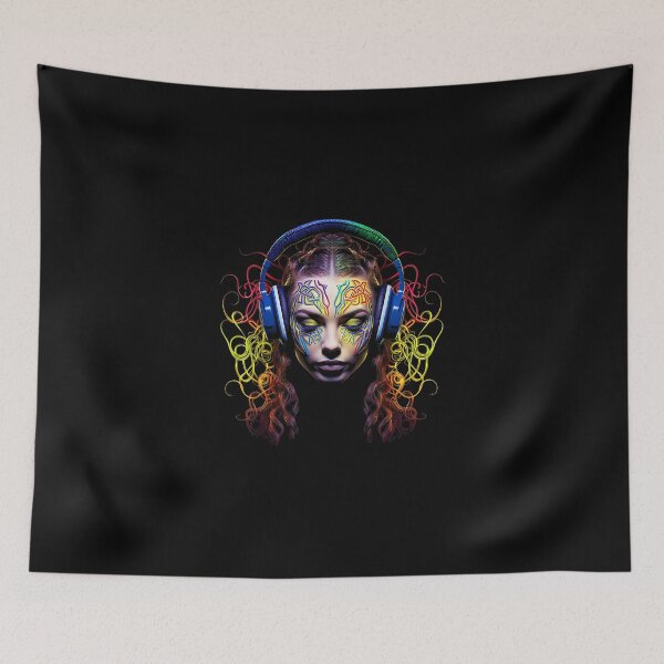 Item preview, Colorful Headphone Mandala designed and sold by CandaceLouis.