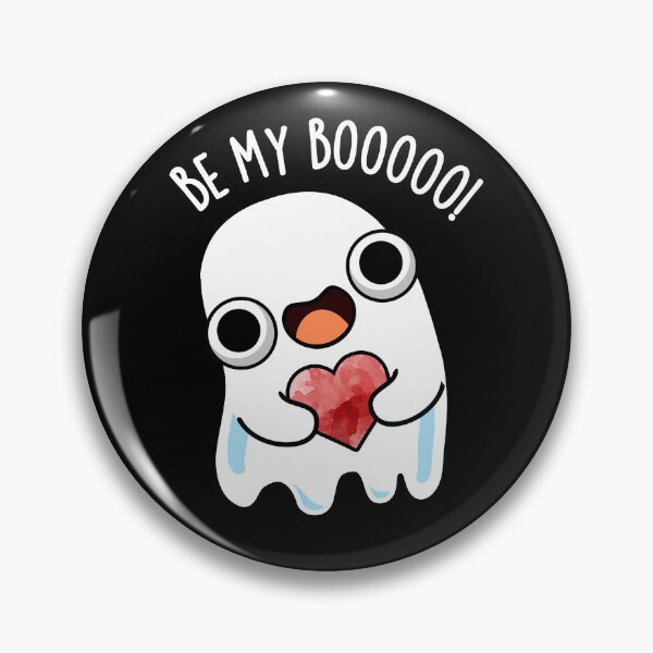 Item preview, Be My Boo Funny Ghost Pun (Dark BG) designed and sold by punnybone.