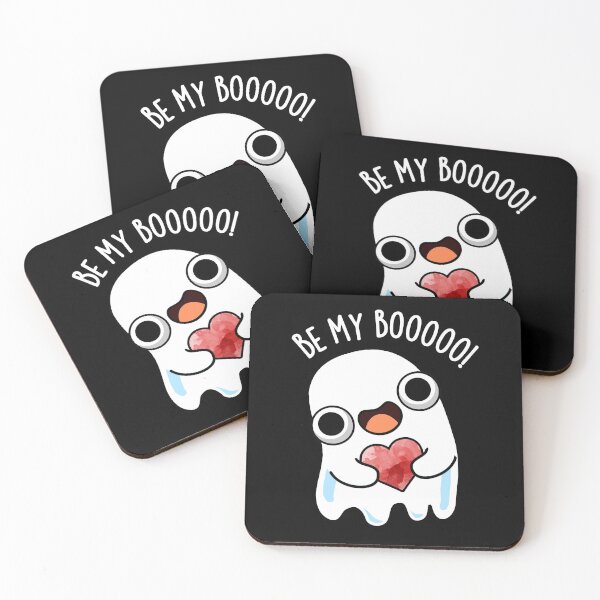Item preview, Be My Boo Funny Ghost Pun (Dark BG) designed and sold by punnybone.