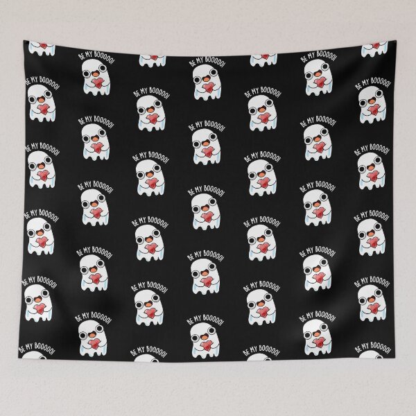 Item preview, Be My Boo Funny Ghost Pun (Dark BG) designed and sold by punnybone.