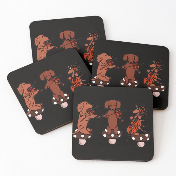 Item preview, Dachshund Musicians String Trio  designed and sold by Phineashapiro.