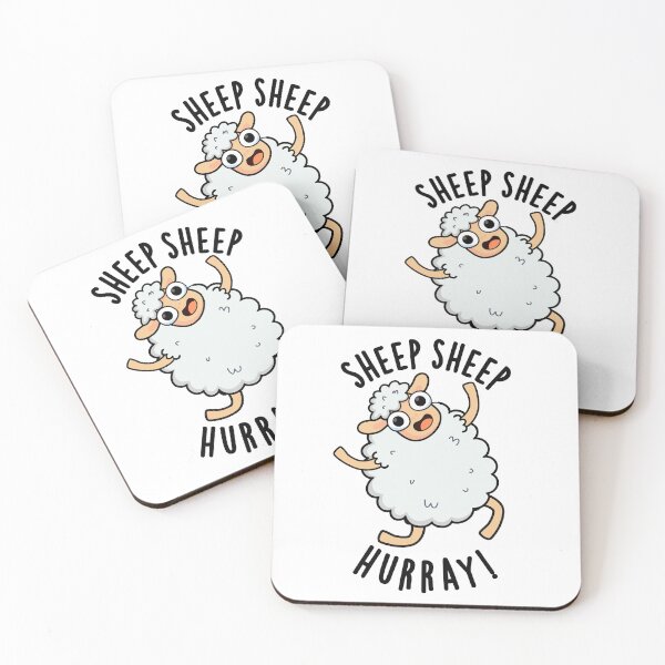 Item preview, Sheep Sheep Hurray Funny Animal Pun  designed and sold by punnybone.