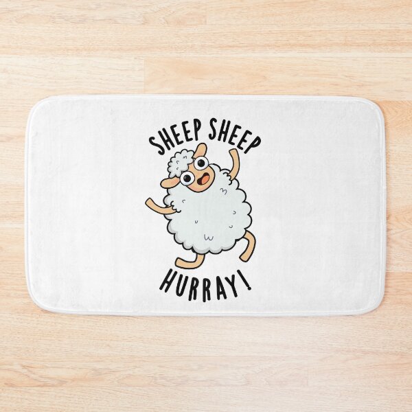 Item preview, Sheep Sheep Hurray Funny Animal Pun  designed and sold by punnybone.