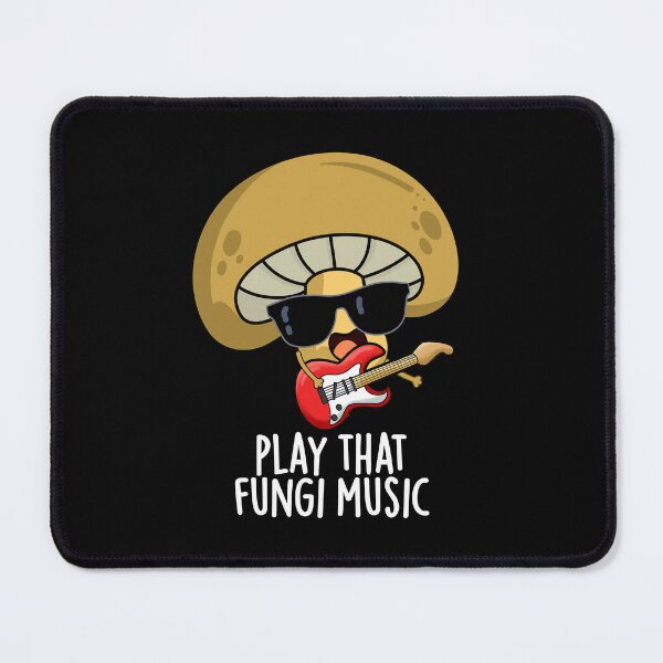 Item preview, Play That Fungi Music Funny Mushroom Pun (Dark BG) designed and sold by punnybone.