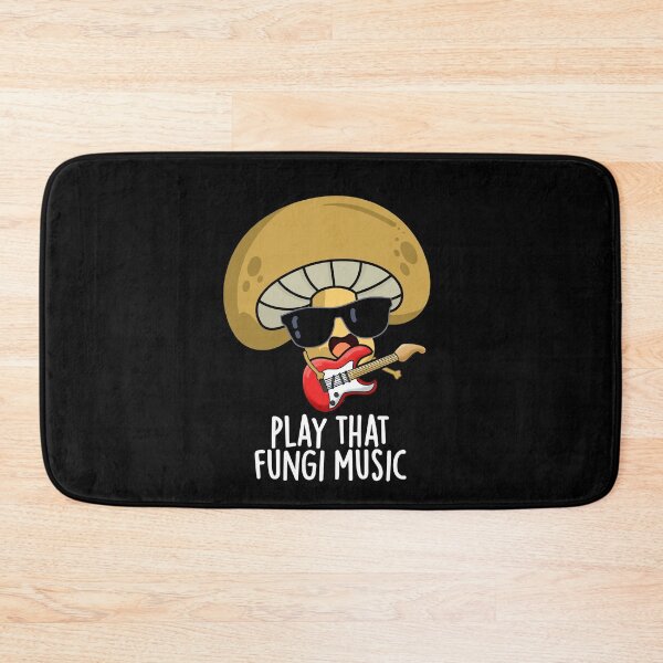 Item preview, Play That Fungi Music Funny Mushroom Pun (Dark BG) designed and sold by punnybone.