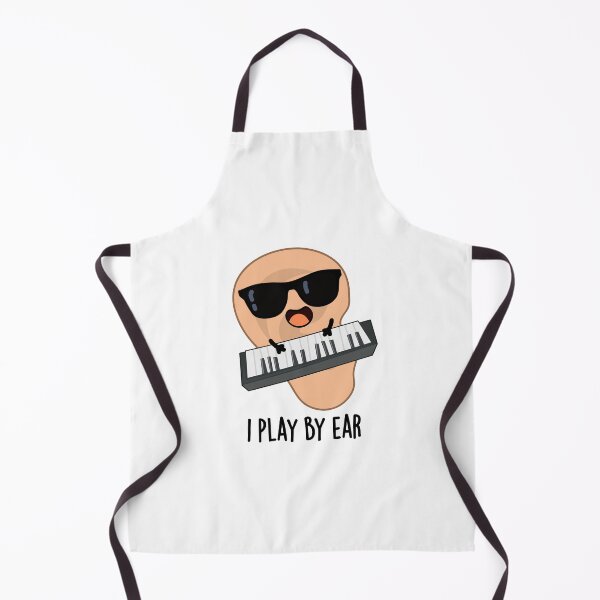 Item preview, I Play By Ear Funny Music Pun  designed and sold by punnybone.