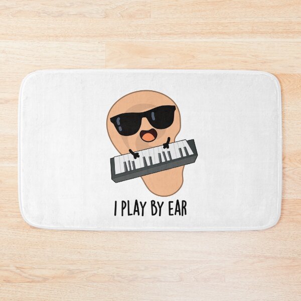 Item preview, I Play By Ear Funny Music Pun  designed and sold by punnybone.