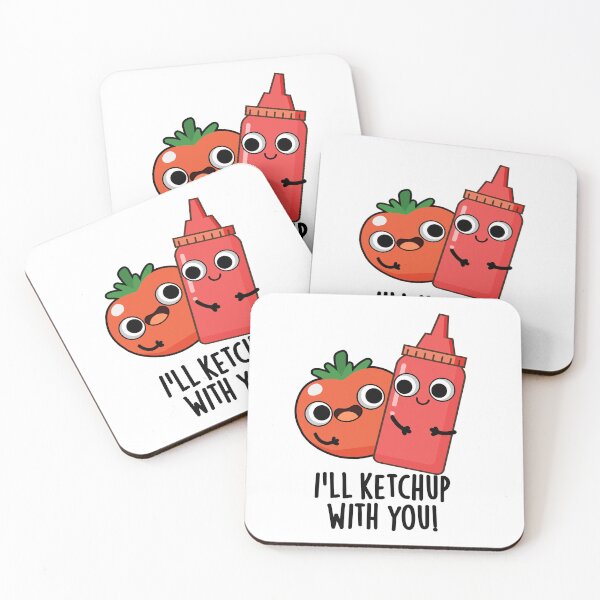 Item preview, I'll Ketchup With You Funny Food Pun  designed and sold by punnybone.