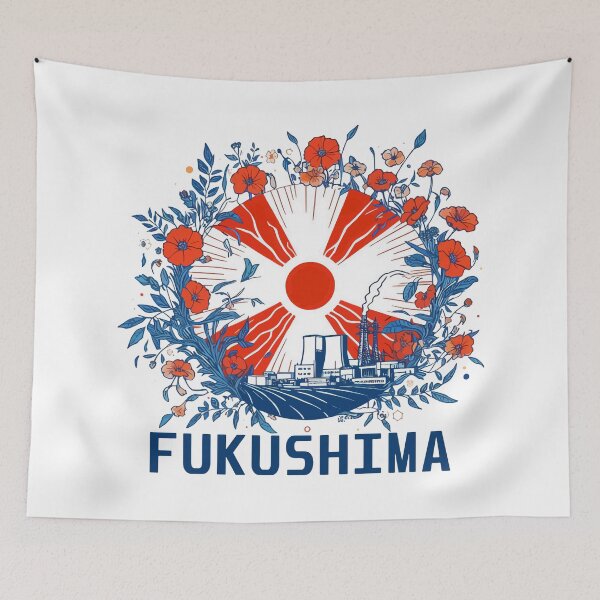 Item preview, Floral Fukushima Nuclear Disaster Symbol designed and sold by TomFrontierArt.
