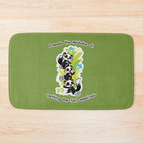 Item preview, I made the mistake of petting the fart squirrels designed and sold by SolidEarthArt.