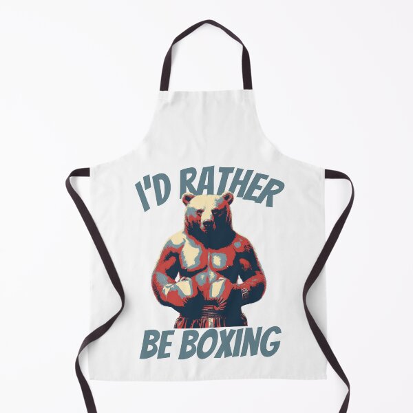 Item preview, I'D Rather Boxing Bear designed and sold by TrueArtsStore.