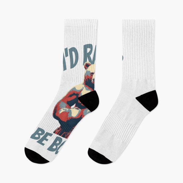 Item preview, I'D Rather Boxing Bear designed and sold by TrueArtsStore.