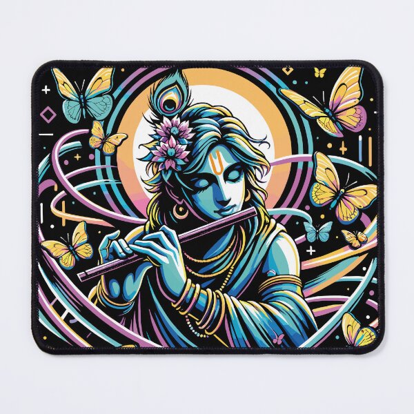 Item preview, KRISHNA PLAYING THE FLUTE | TALE OF LOVE designed and sold by PSYNOVA.