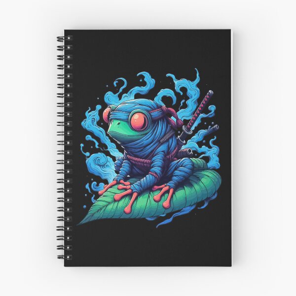 Item preview, Funny Ninja Samurai Frog Anime Ink designed and sold by TomFrontierArt.