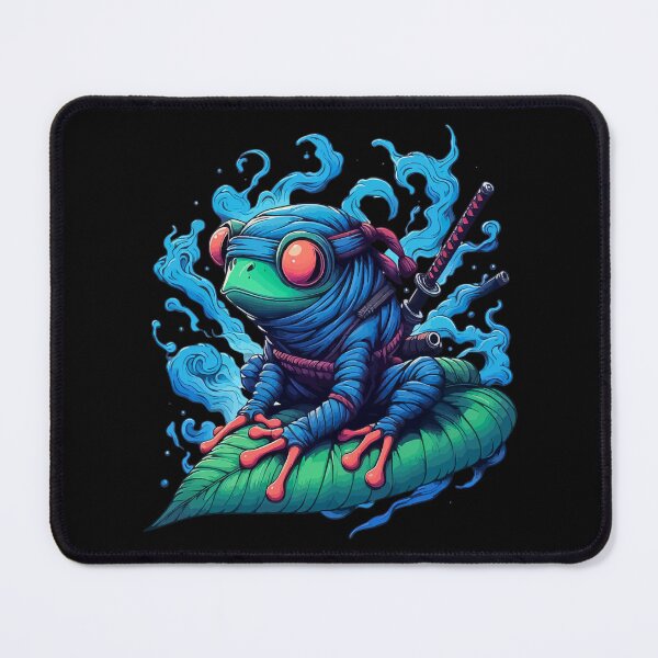 Item preview, Funny Ninja Samurai Frog Anime Ink designed and sold by TomFrontierArt.