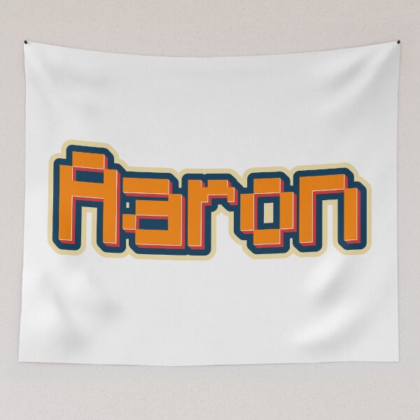 Item preview, Aaron text sticker designed and sold by Sticktle.