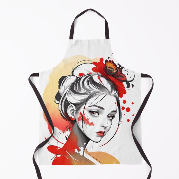 Item preview, A woman with a flower in her hair. Multicolored art. designed and sold by Harmonysens.