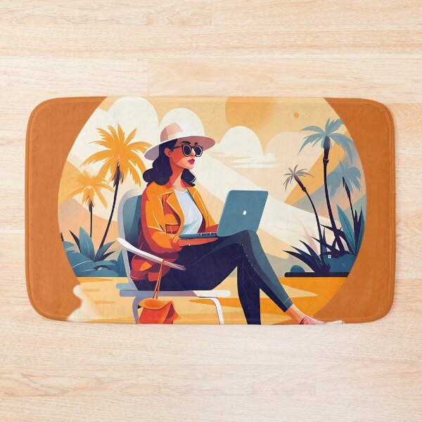 Item preview, Tropical Workstation: Digital Nomad's Paradise designed and sold by aiart-cutegirl.