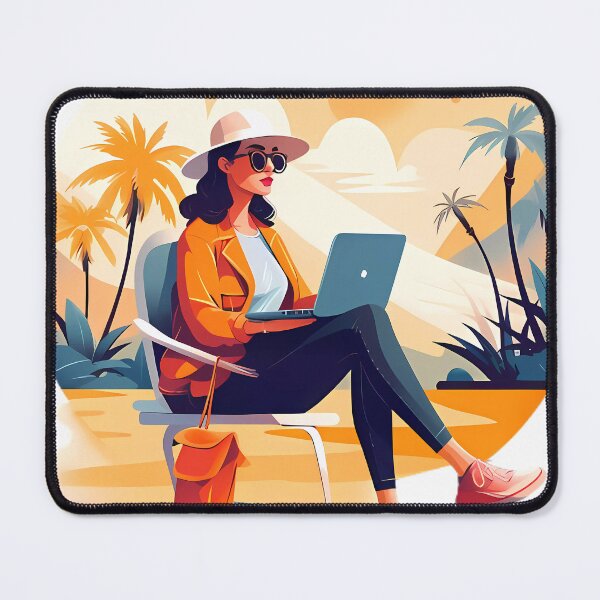 Item preview, Tropical Workstation: Digital Nomad's Paradise designed and sold by aiart-cutegirl.