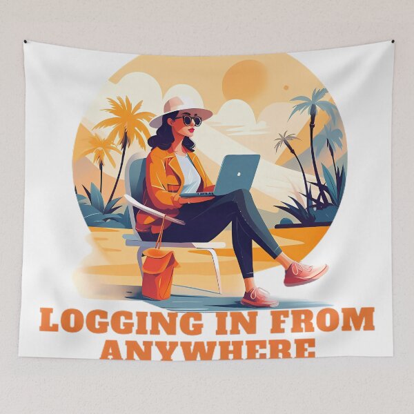 Item preview, Tropical Workstation: Digital Nomad's Paradise designed and sold by aiart-cutegirl.