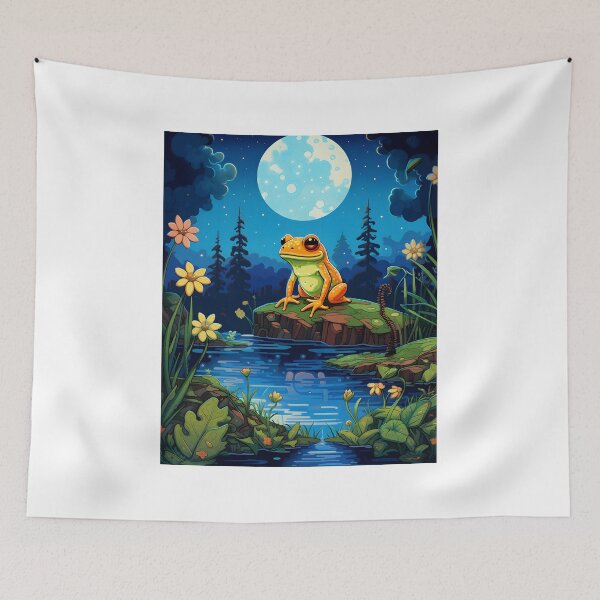 Item preview, Cute Amphibian in a Serene Landscape designed and sold by Shirtastically.