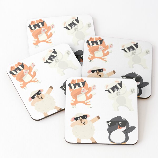 Item preview, Cat dog penguin sheep dancing with a sunglasses designed and sold by CiciShopItalia.