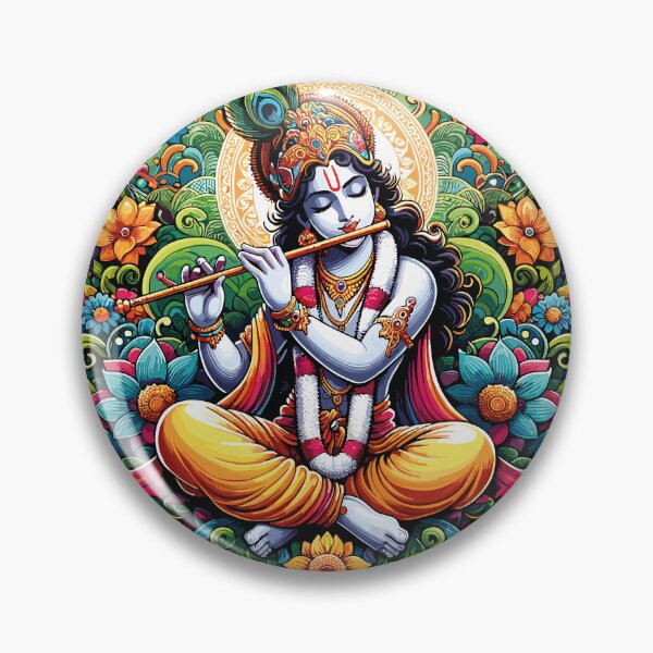 Item preview, KRISHNA PLAYING THE FLUTE designed and sold by PSYNOVA.