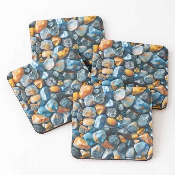 Item preview, Colorful Pebbles Pattern designed and sold by NicolasGlowArt.