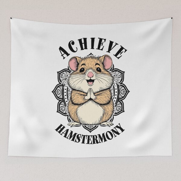 Item preview, Hamster Yoga Funny Hamstermony Harmony Meditation Mandala designed and sold by GrandeDuc.