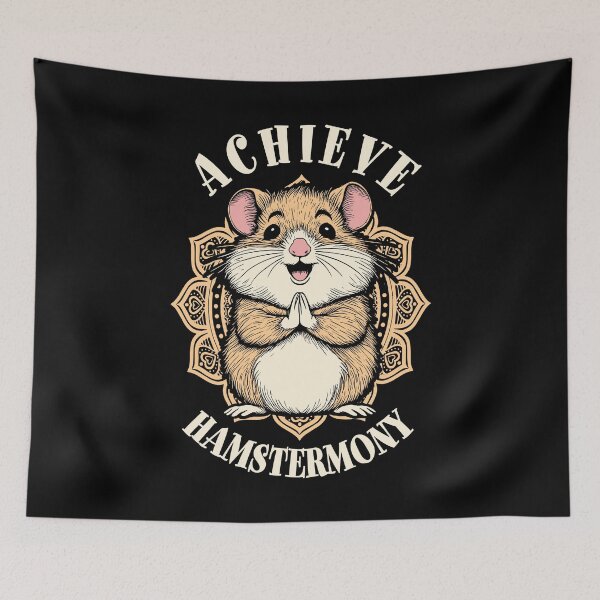 Item preview, Hamster Yoga Funny Hamstermony Harmony Meditation Mandala designed and sold by GrandeDuc.