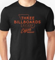 Camiseta unisex tres cartelera