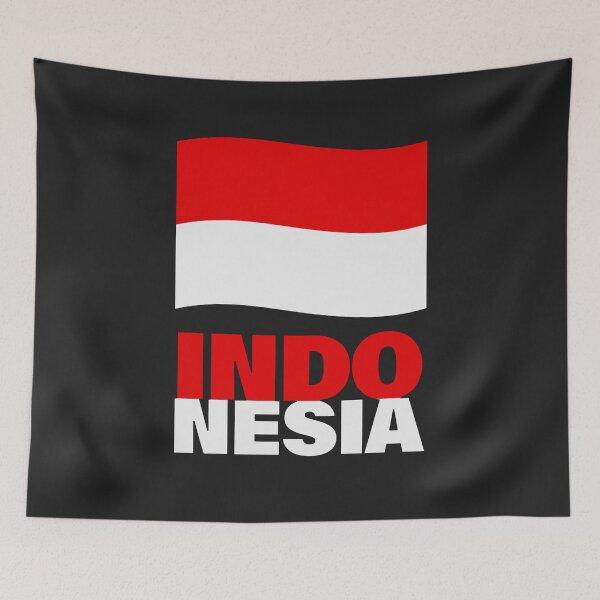 Item preview, Indonesia Flag Map designed and sold by AnimalsDH305.