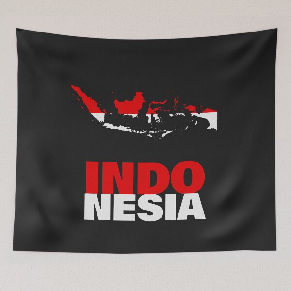 Item preview, Indonesia Flag Map designed and sold by AnimalsDH305.