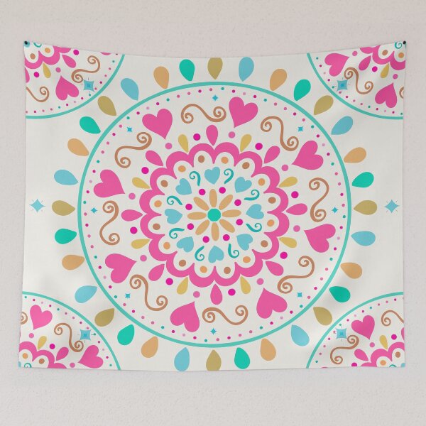Item preview, Summer Heart Mandala designed and sold by NdesignTrend.