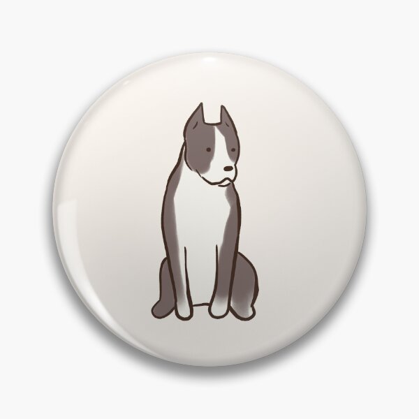 Item preview, Cute amstaff dog sitting  designed and sold by Mayarart.