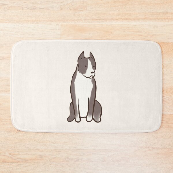 Item preview, Cute amstaff dog sitting  designed and sold by Mayarart.