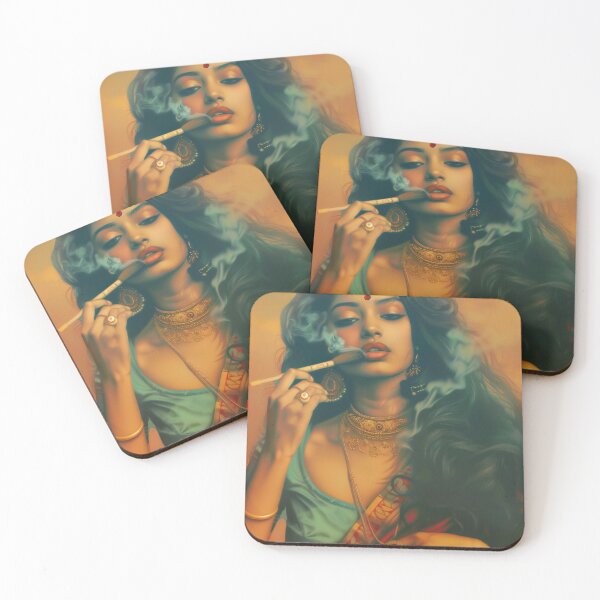 Item preview, Indian Woman Smoking Wall Art designed and sold by Rockwpapart.