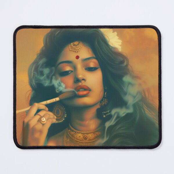 Item preview, Indian Woman Smoking Wall Art designed and sold by Rockwpapart.