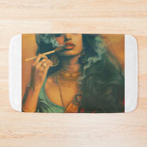 Item preview, Indian Woman Smoking Wall Art designed and sold by Rockwpapart.