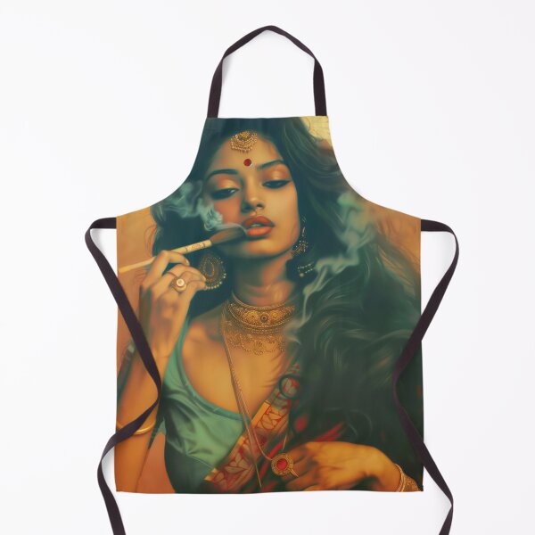 Item preview, Indian Woman Smoking Wall Art designed and sold by Rockwpapart.