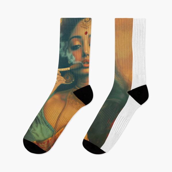 Item preview, Indian Woman Smoking Wall Art designed and sold by Rockwpapart.