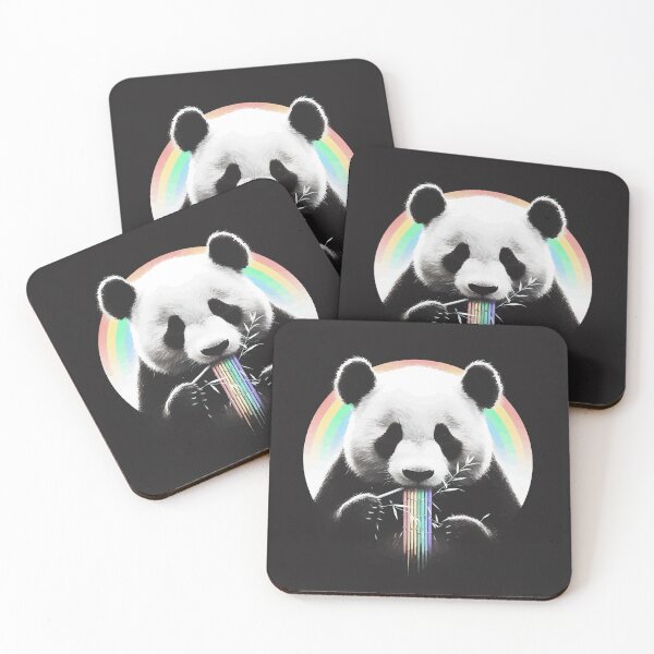 Item preview, Monochromatic Panda Bear Within Rainbow Colors designed and sold by TomFrontierArt.