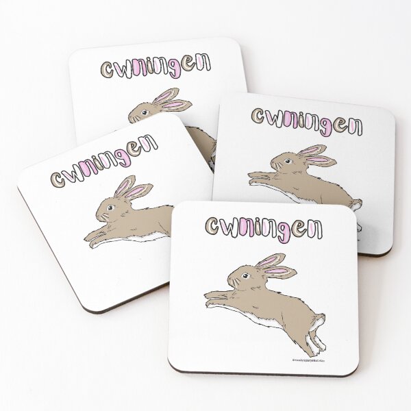 Item preview, Bunny Rabbit Welsh Language Design designed and sold by HarpersArts.