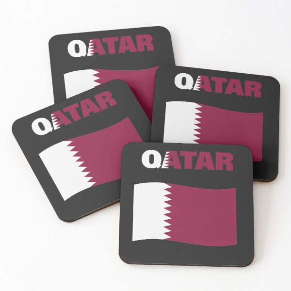 Item preview, Qatar Flag Map designed and sold by AnimalsDH305.
