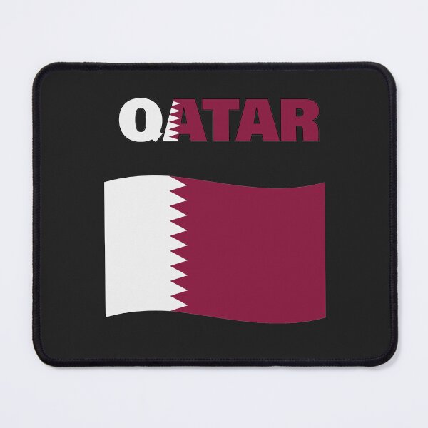 Item preview, Qatar Flag Map designed and sold by AnimalsDH305.