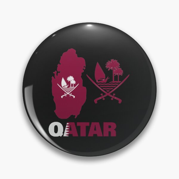 Item preview, Qatar Flag Map designed and sold by AnimalsDH305.