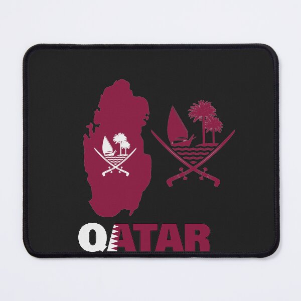 Item preview,  Qatar Flag Map designed and sold by AnimalsDH305.
