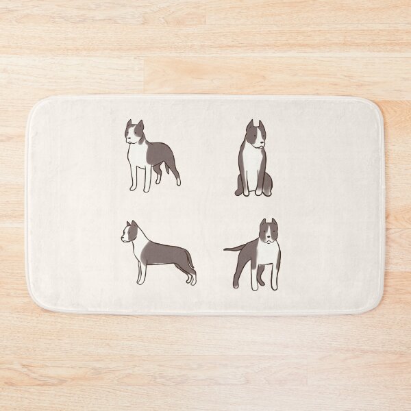 Item preview,  american staffordshire terrier pack illustration  designed and sold by Mayarart.