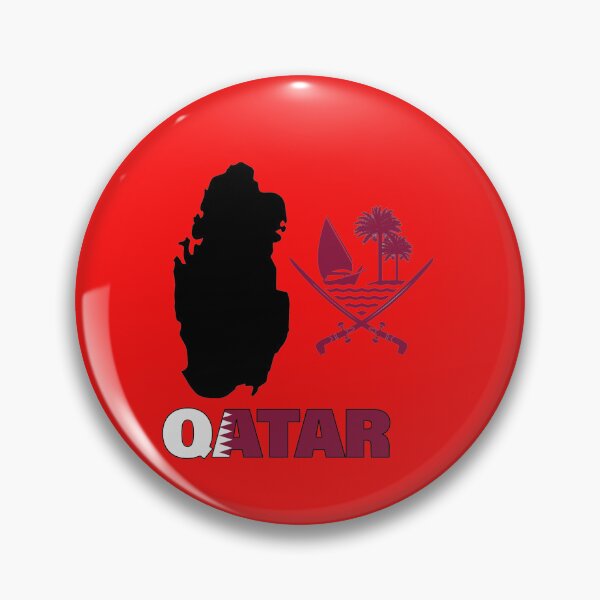 Item preview, Qatar Flag Map designed and sold by AnimalsDH305.