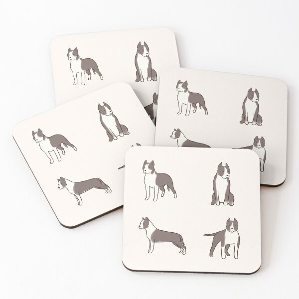 Item preview,  american staffordshire terrier pack illustration  designed and sold by Mayarart.
